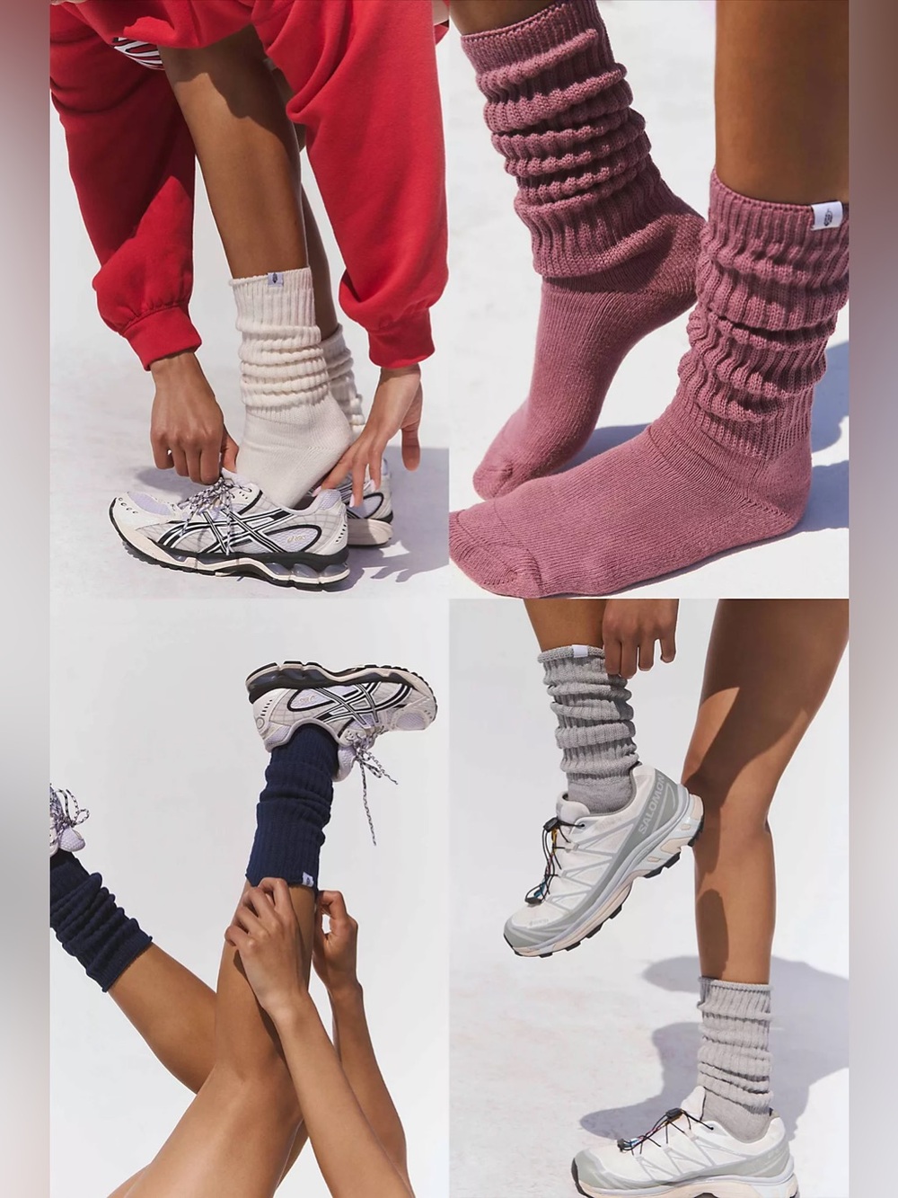 Free People, Black Ribbed Socks, NEW!